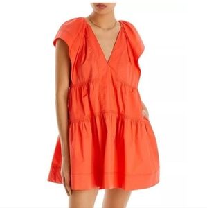 NWOT A.L.C. Haley Cotton Mini Dress With Pockets Size 0/ Size Small Summer Dress